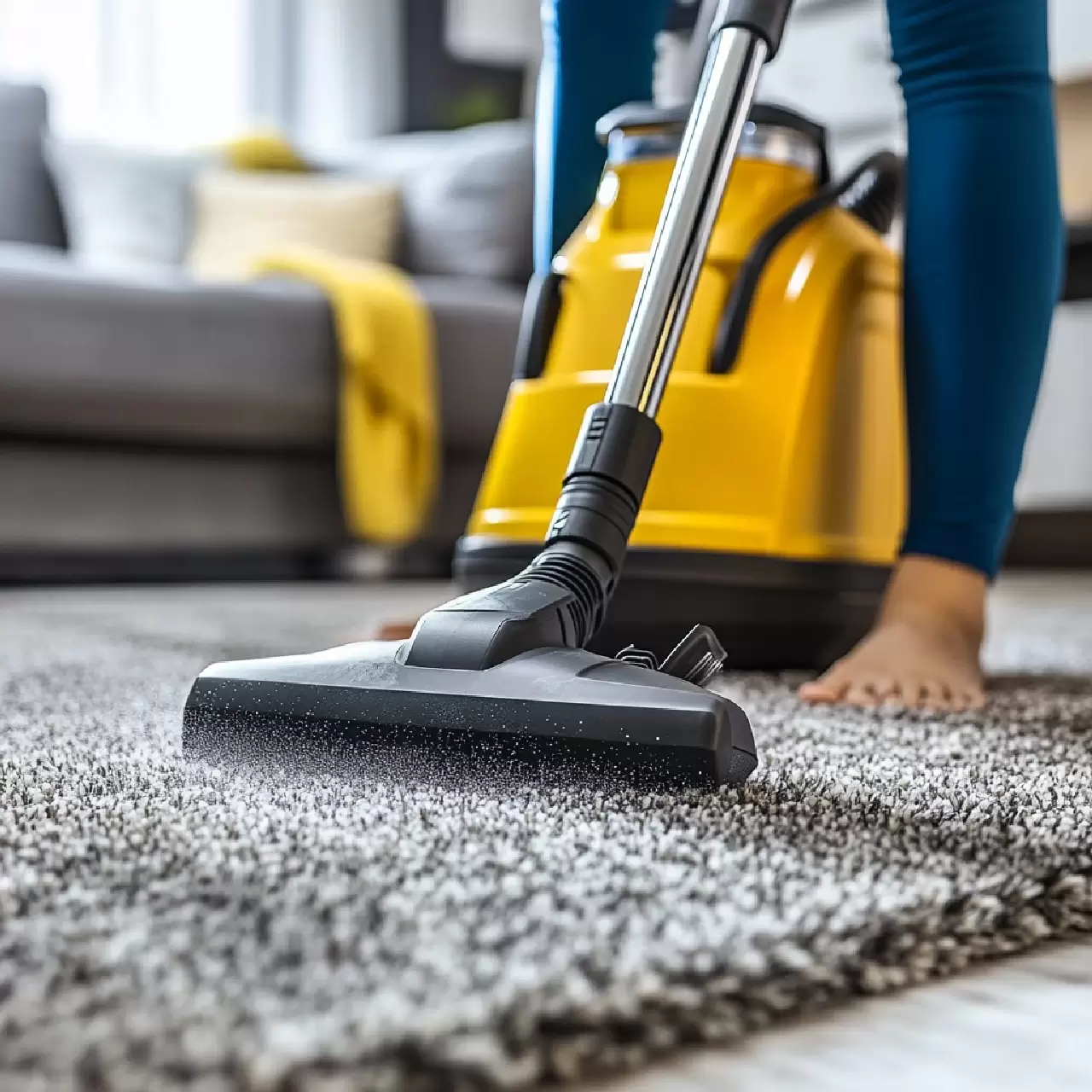 Professionally cleaned carpet for a clean and comfortable home